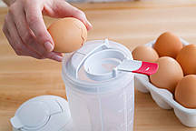 Універсальний блендер BlenderBottle Whiskware EggMixer 3-в-1 591 мл Білий (EggMixer)