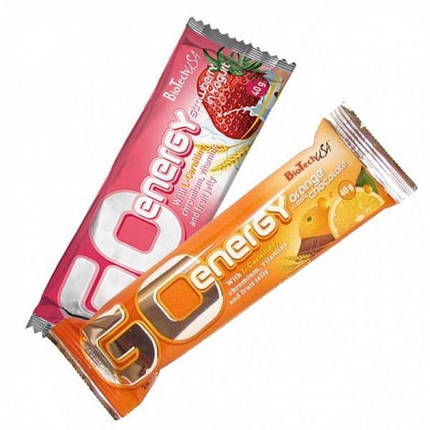 Протеїновий батончик BioTech GO Energy 40 г, фото 1