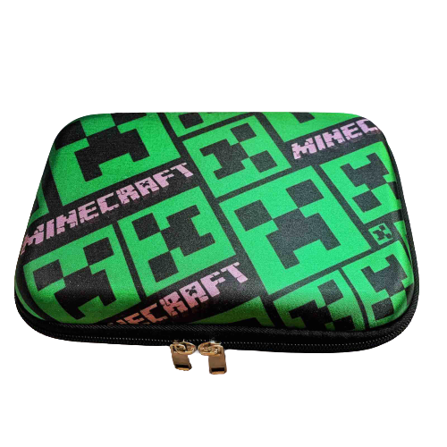 Пенал шкільний жорсткий Minecrfaft Creeper зелено-чорний, фото 1