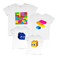 Комплект семейных футболок family look - Лего Lego - футболки фэмили лук