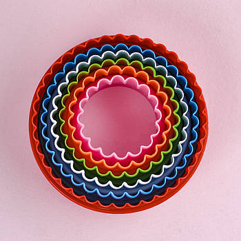 Набір двосторонніх вирубок Круги 5 шт.