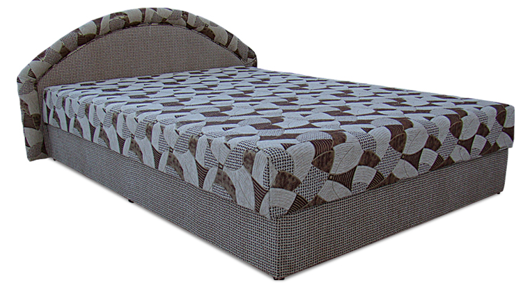 Мягкая кровать Ривьера 140 Вика (мебельная ткань) 5 категория - фото 1 - id-p1275122499