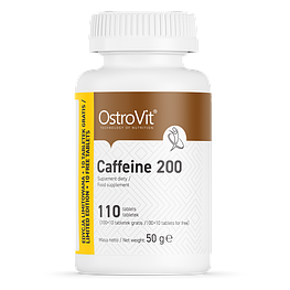 Кофеїн Caffeine 200 мг OstroVit 110 таблеток