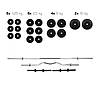 Набір штанга + гантелі 80 кг, фото 2