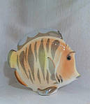 Порцелянова скульптура риба-диск великого розміру Жовта (висота 18,5 см) арт. 82.50101.00.1