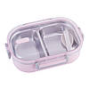 Ланч бокс обідній Kamille Рожевий 650мл KM-2118, фото 7