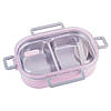 Ланч бокс обідній Kamille Рожевий 650мл KM-2118, фото 6