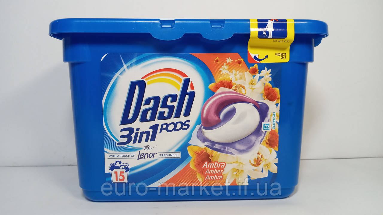 Капсули для прання Dash Pods 3 in 1