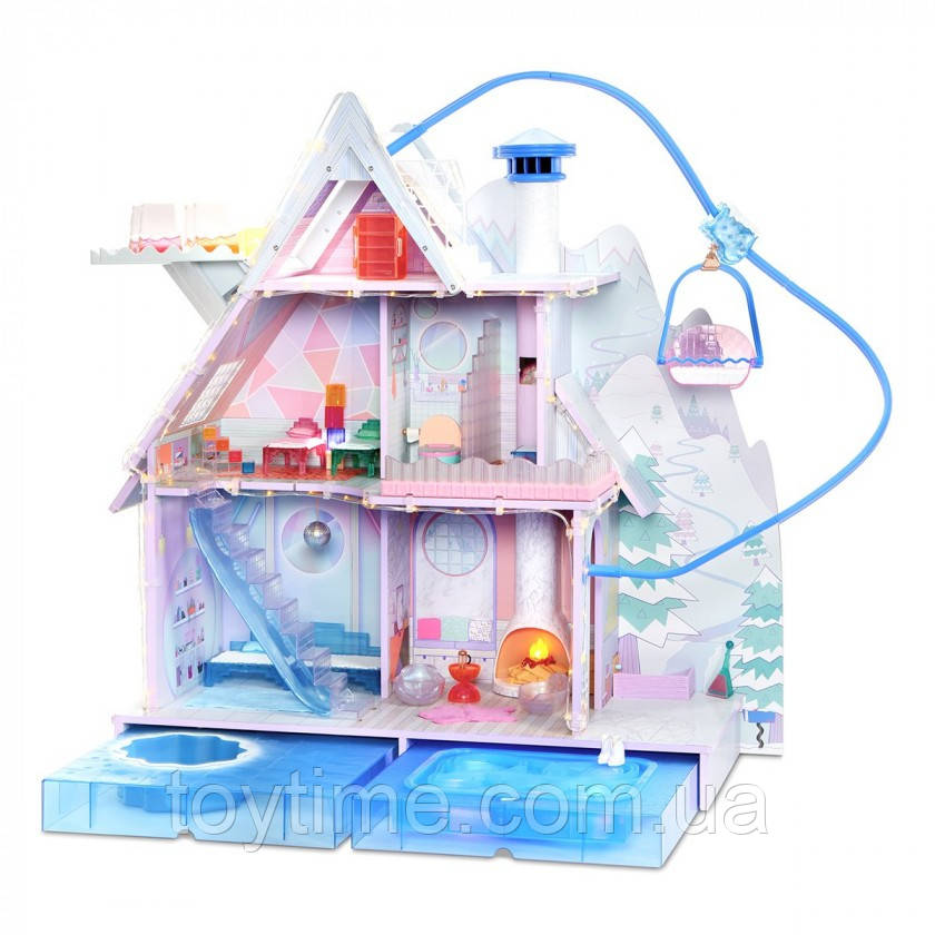 L.O.L. Surprise Winter Disco Chalet Wooden Doll House