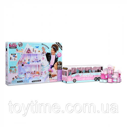 L.O.L. Surprise Winter Disco Chalet Wooden Doll House