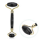 Ролик для особи і скребок гуаша з Обсидиант JADE ROLLER, фото 6