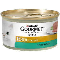 Консервований корм для дорослих котів, паштет з кроликом,GOURMET™ GOLD