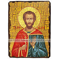 Икона Валерий Святой Мученик Севастийский ,икона на дереве 130х170 мм