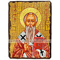 Икона Мирон Критский Святитель Епископ ,икона на дереве 130х170 мм
