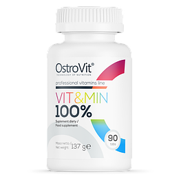 Вітаміни 100% Vit&Min OstroVit 90 таблеток