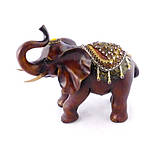 Статуетка слон з прикрасами хобот до верху з полістоуну 35см, фото 7