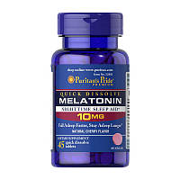 Мелатонин Puritan's Pride Quick Dissolve Melatonin 10 мг 45 таб вишня