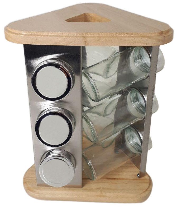 Набір спецій на підставці Stenson MS-3504, 10 предметів, фото 1