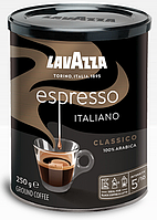 Кава Lavazza, Arabica Espresso, 250 г, Кава Лаваца, Арабіка Еспресо, мелена, залізна банка