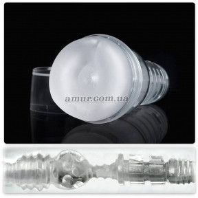 Мастурбатор попа Fleshlight Ice Butt Crystal, напівпрозорий корпус