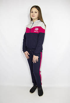 Стильний модний спортивний костюм дитячий 122-128  Демісезонний костюм-двійка на дівчинку підлітка
