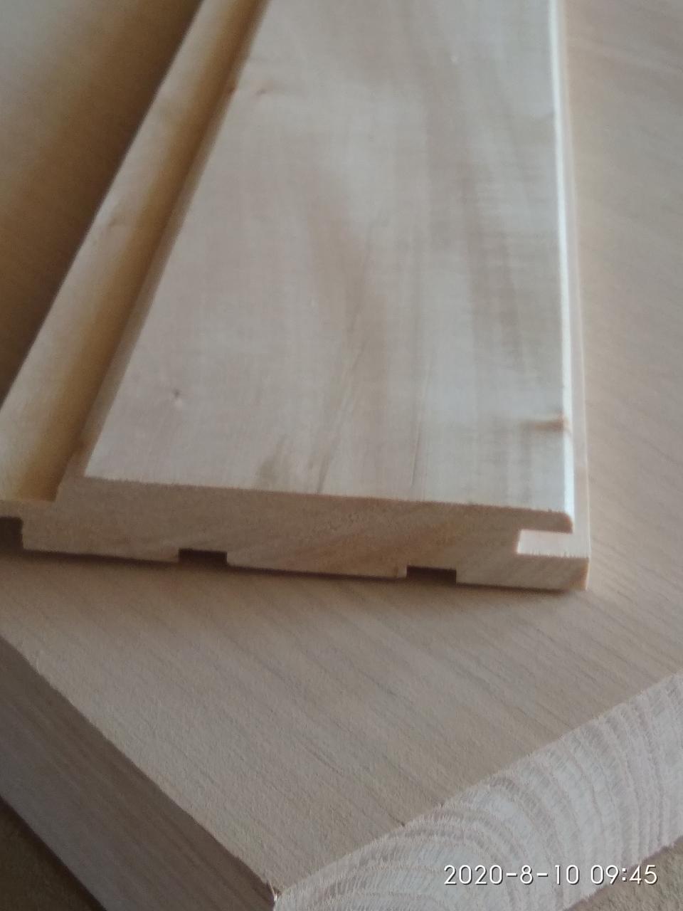 Вагонка дерев'яна з липи 16х100х1500, фото 1