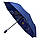 Жіноча складна парасоля напівавтомат з подвійною тканиною від Flagman з принтом квітів, синій, fl515-6, фото 4