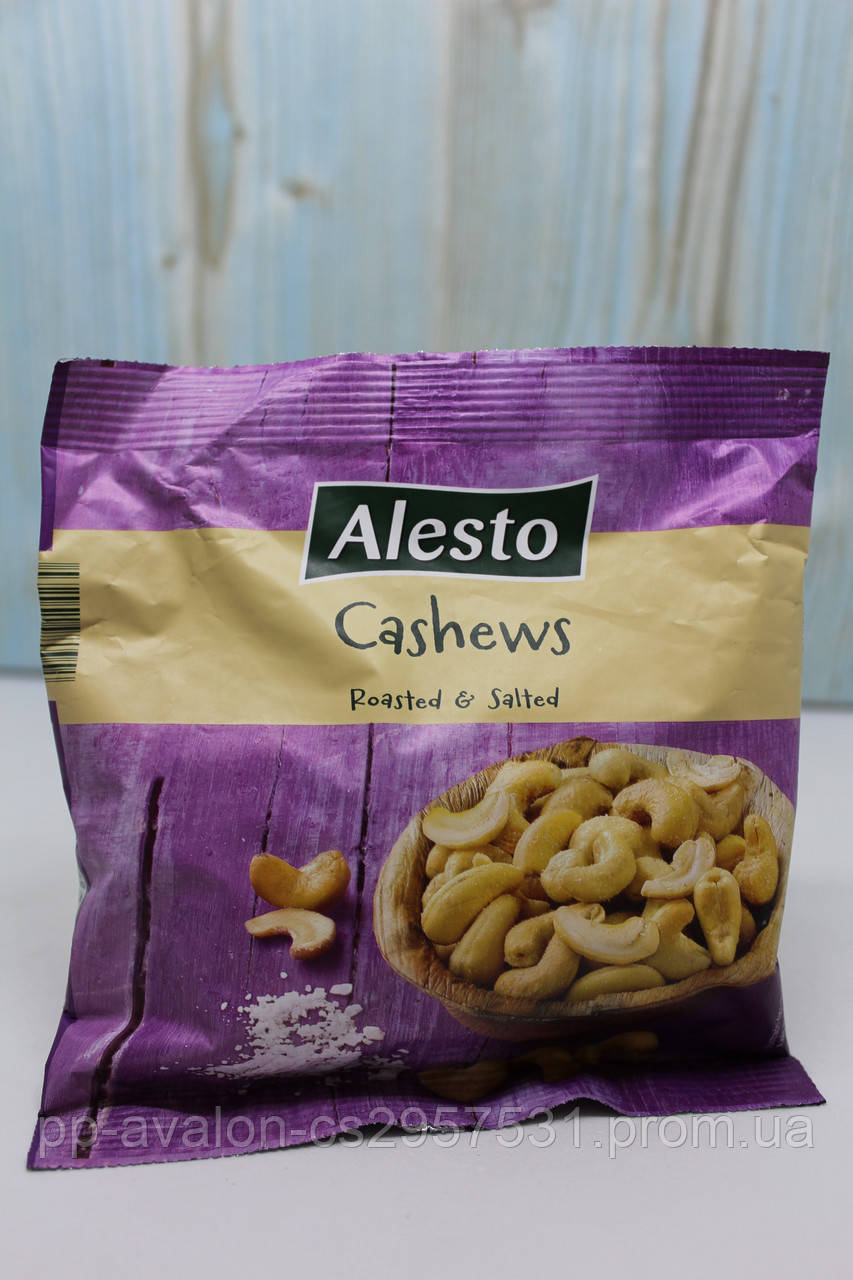 Горіхи кеш'ю смажені та солоні Alesto Cashews 150г Німеччина