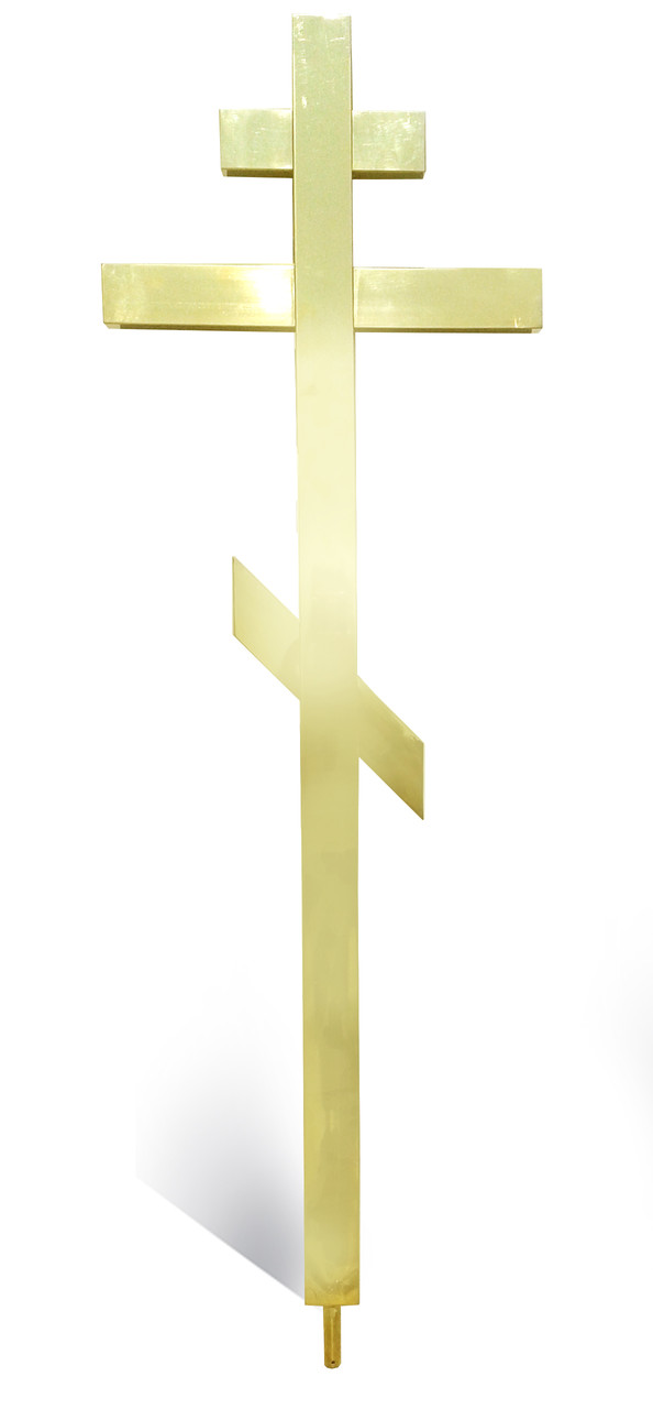 Хрест надгробна висота 1 м, "під золото"