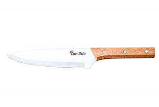 Ніж кухарський CON BRIO з дерев'яною ручкою 200 мм 7008CB