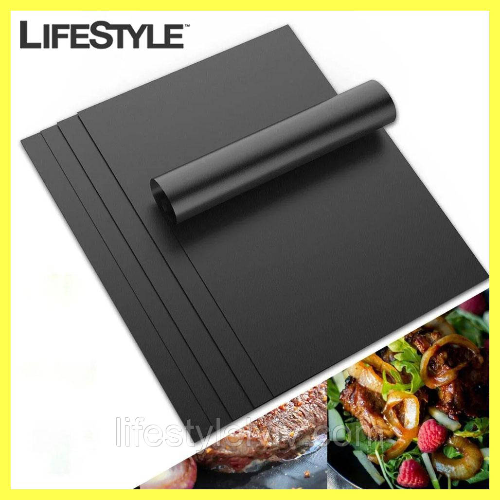 Тефлоновий килимок для гриля BBQ grill sheet 33 * 40 см / Антипригарний килимок