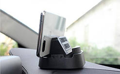 Автовізитка Bracket на торпеду автомобіля чорний 00755