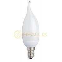 Енергозберігаюча лампа Realux 5W E27 6400k свічка