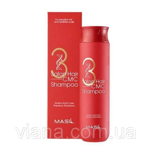 Відновлювальний професійний шампунь із керамідами Masil 3 Salon Hair CMC Shampoo 300 мл