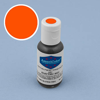 Гелева фарба AmeriColor Червоний електрик/Electric red 21 г