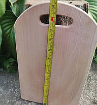 Дошка обробна дерев'яна прямокутна 34 х 20 см | заготівля для декупажу |під фарбування| для розпису, фото 2