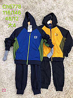 Трикотажный костюм-тройка для мальчиков S&D, 116-146 см оптом CH-5778