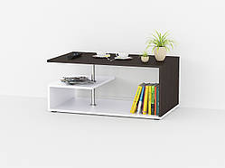 Стіл журнальний Forte Martin Ш 910 / 410 / Р 526 Венге темний - Білий