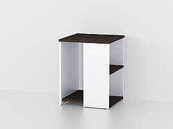 Стіл журнальний Forte Lukas Ш 398 / В 513 / Р 398 Венге темний - Білий