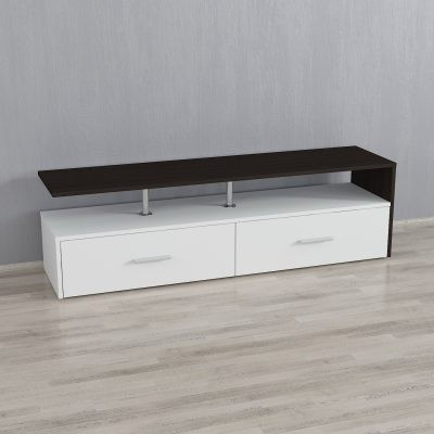 Тумбочка під ТВ Forte Adela Ш 1400 / 416 / Р 350 Венге темний - Білий