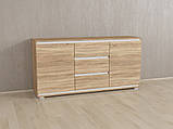 Комод Forte Mikkel Ш 1502 / В 759 / Р 390 Дуб сонома-Білі планки, фото 2
