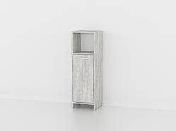 Пенал з полицями і дверцятами Forte Wilmer 950x300x300 Бетон