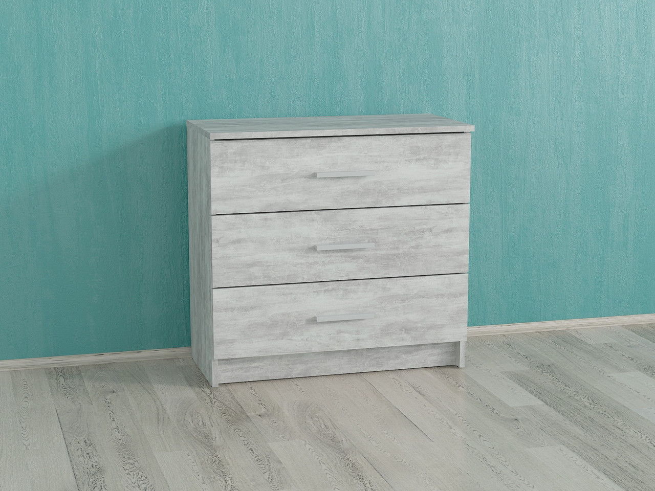 Комод на 3 ящики Forte Milton 710x680x350 Бетон