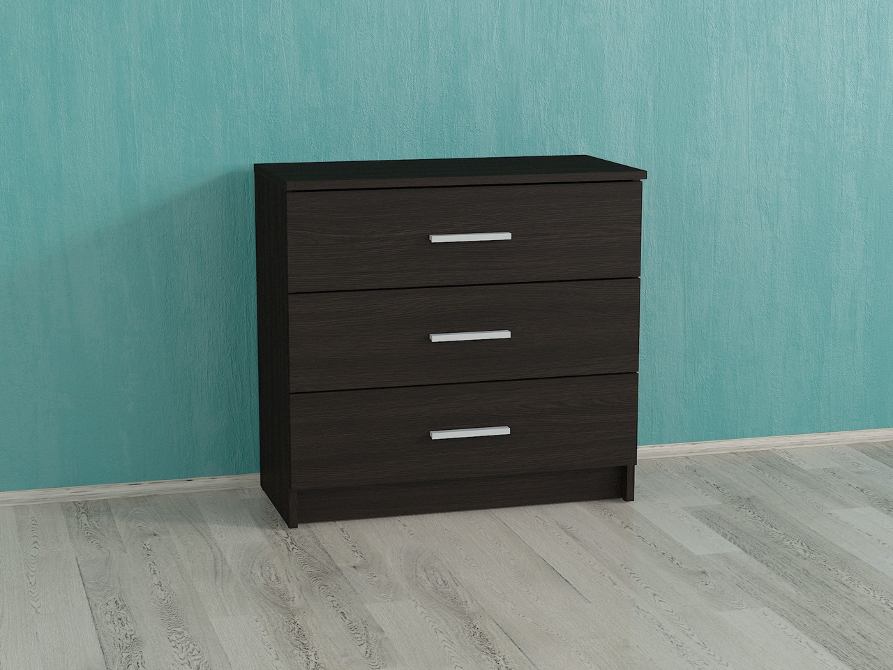 Комод на 3 ящики Forte Milton 710x680x350 Венге магія