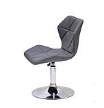 Стілець майстра Торіно TORINO CH - BASE сіра екошкіра, фото 3