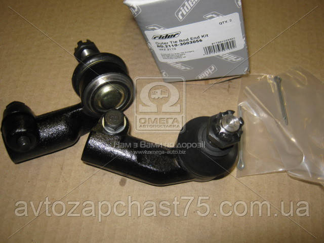 Наконечник тяги рульової ваз 2110, ваз 2111, ваз 2112 комплект 2 штуки (виробник Rider, Угорщина), фото 1