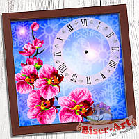 Схема для вишивки "Годинник для вишивки бісером "Орхідея" (Biser Art 010)