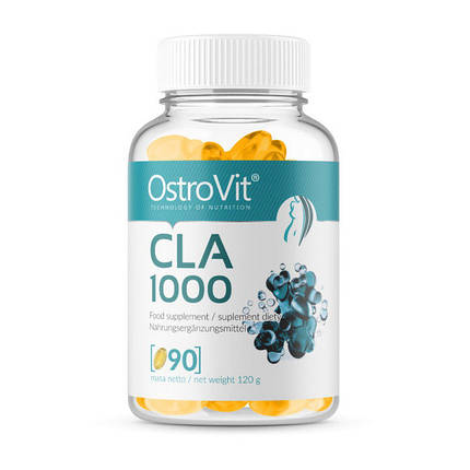 Жироспалювач OstroVit CLA 1000 90 капс хіт продажів, фото 2