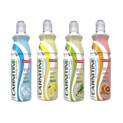 Жироспалювач Nutrend Carnitine Active Drink With Caffein 750 мл, фото 2