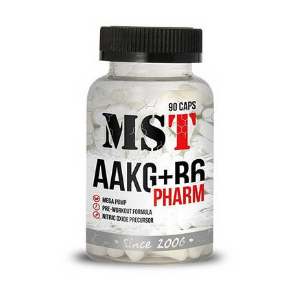 Аргінін MST AAKG B6 PHARM 120 капс, фото 2